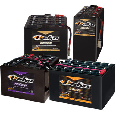 Deka D-Series Dominator and FastCharge batteries for motive power