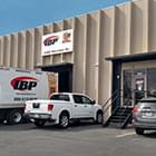 IBP Kansas City office building with trucks